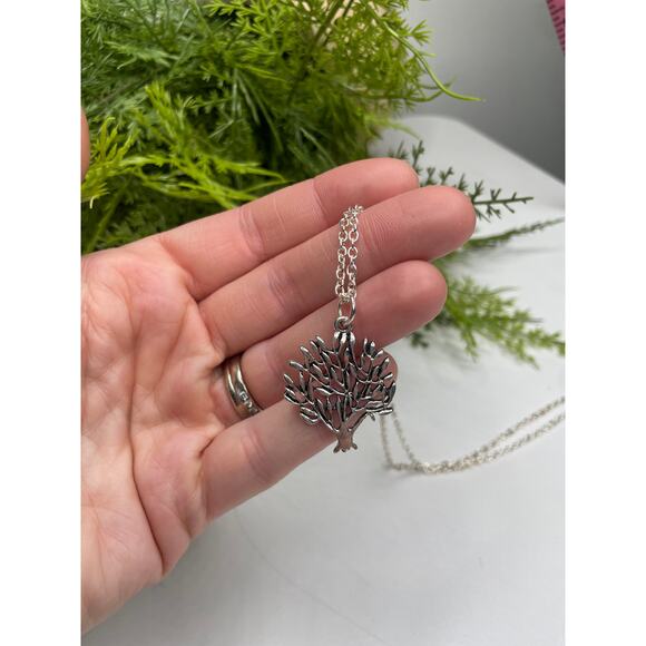 B1G2 FREE 🍁 Silver Tree Necklace Charm Nature Outdoors Hippie - Picture 5 of 6